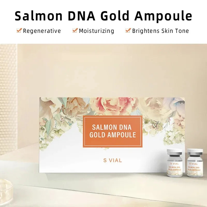 Face Salmon DNA Gold Ampoule Skin Booster Serum Kit