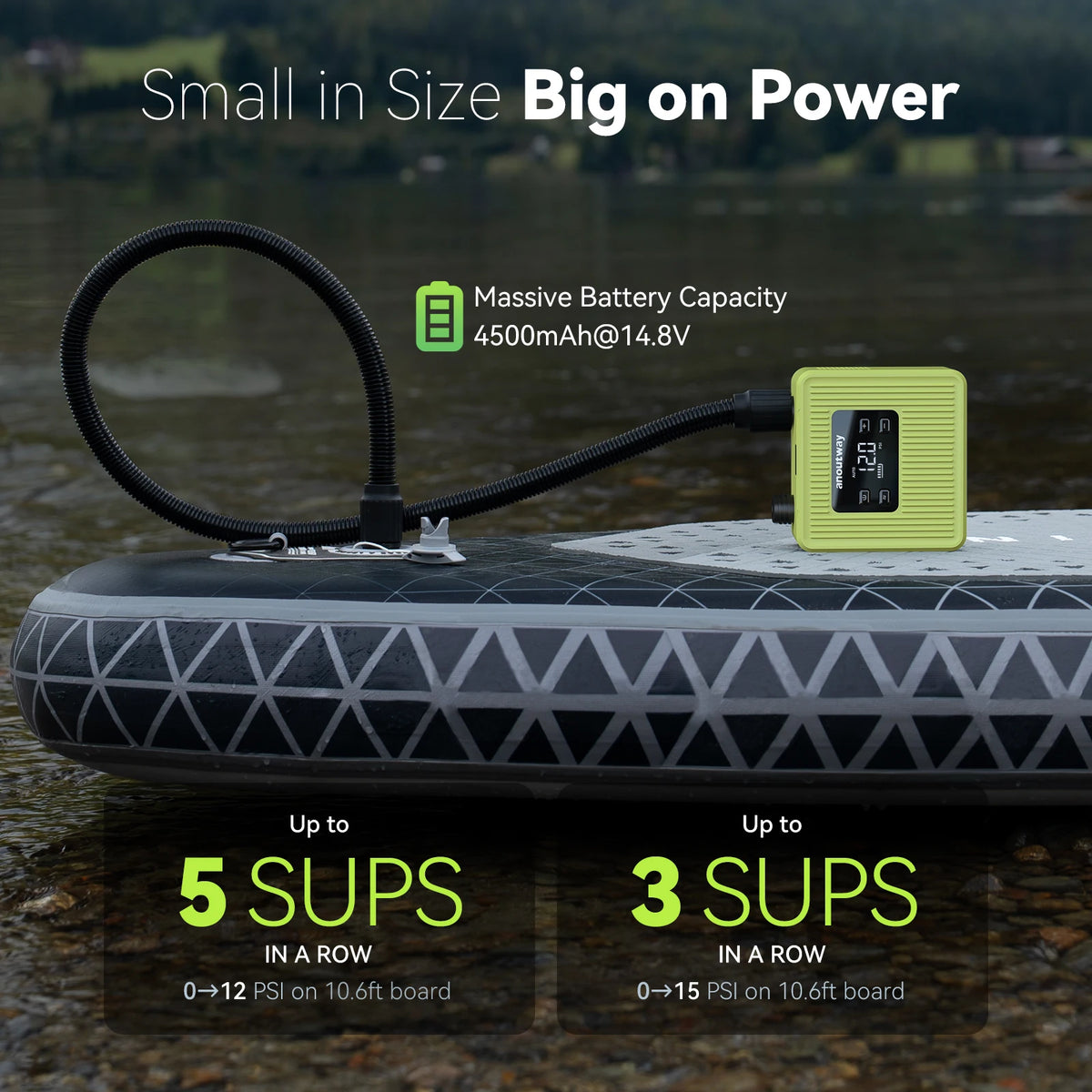 Anoutway Cheetah Pro Electric Air Pump For Sup And Boats