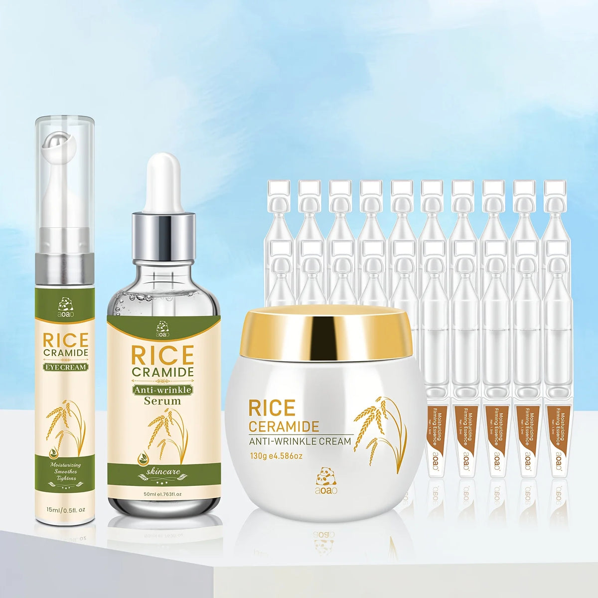 Aoao 23 Piece Anti Wrinkle Skincare Set With Hyaluronic Acid Collagen