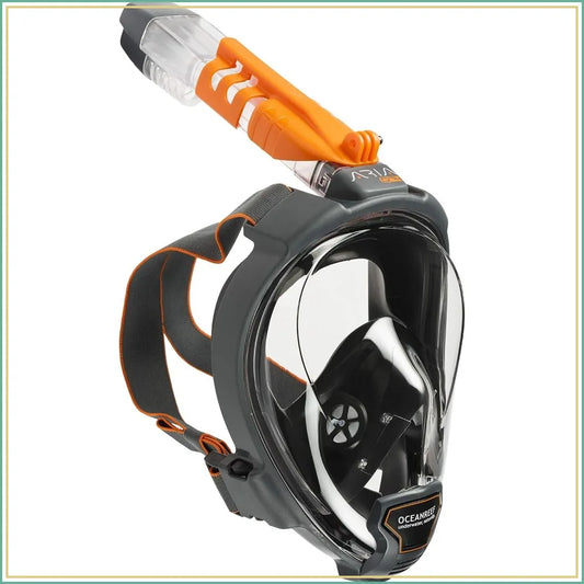 Full Face Snorkeling Mask Quick Release Buckle Panoramic View