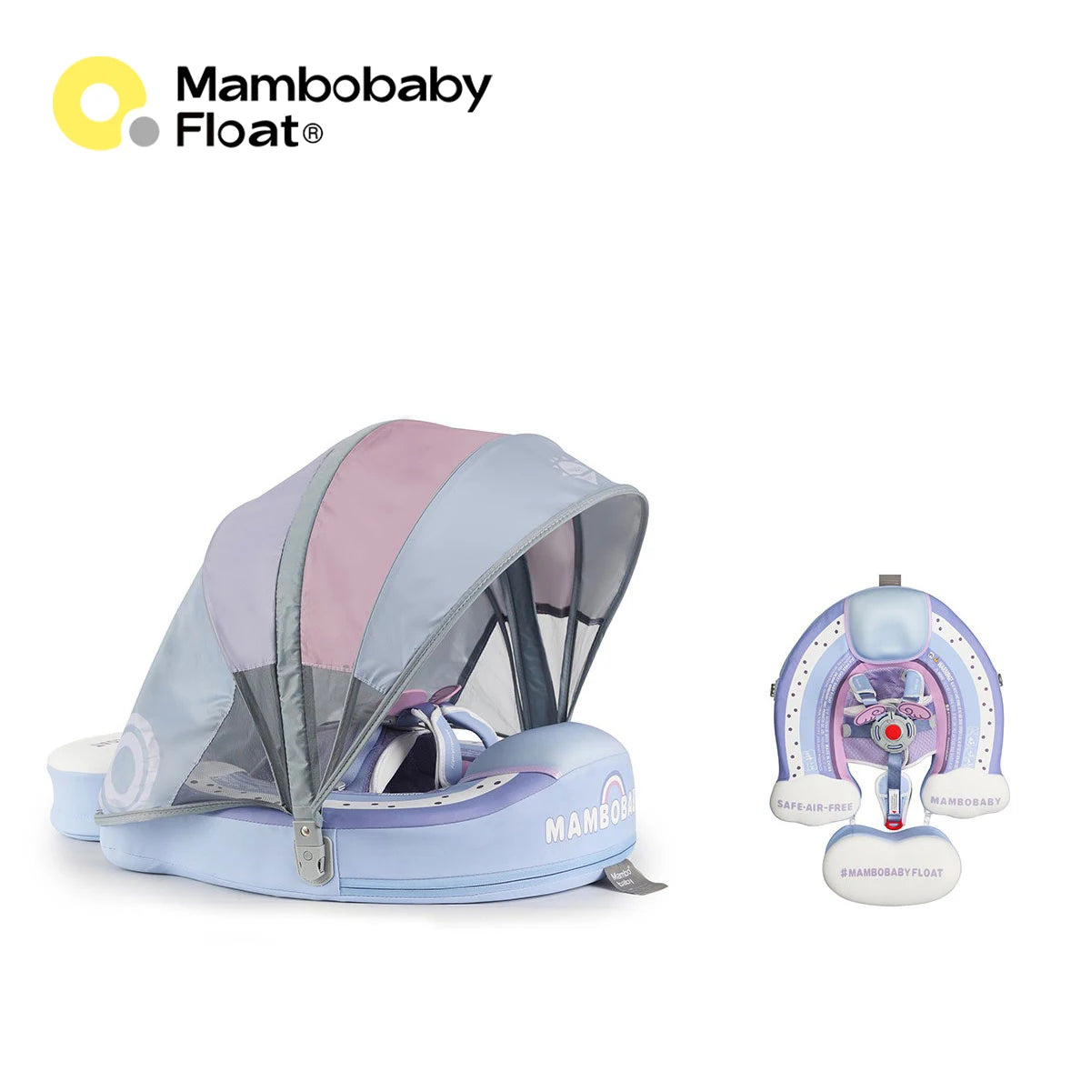 Mambobaby Air Free Infant Chest Float With Sunshade Canopy