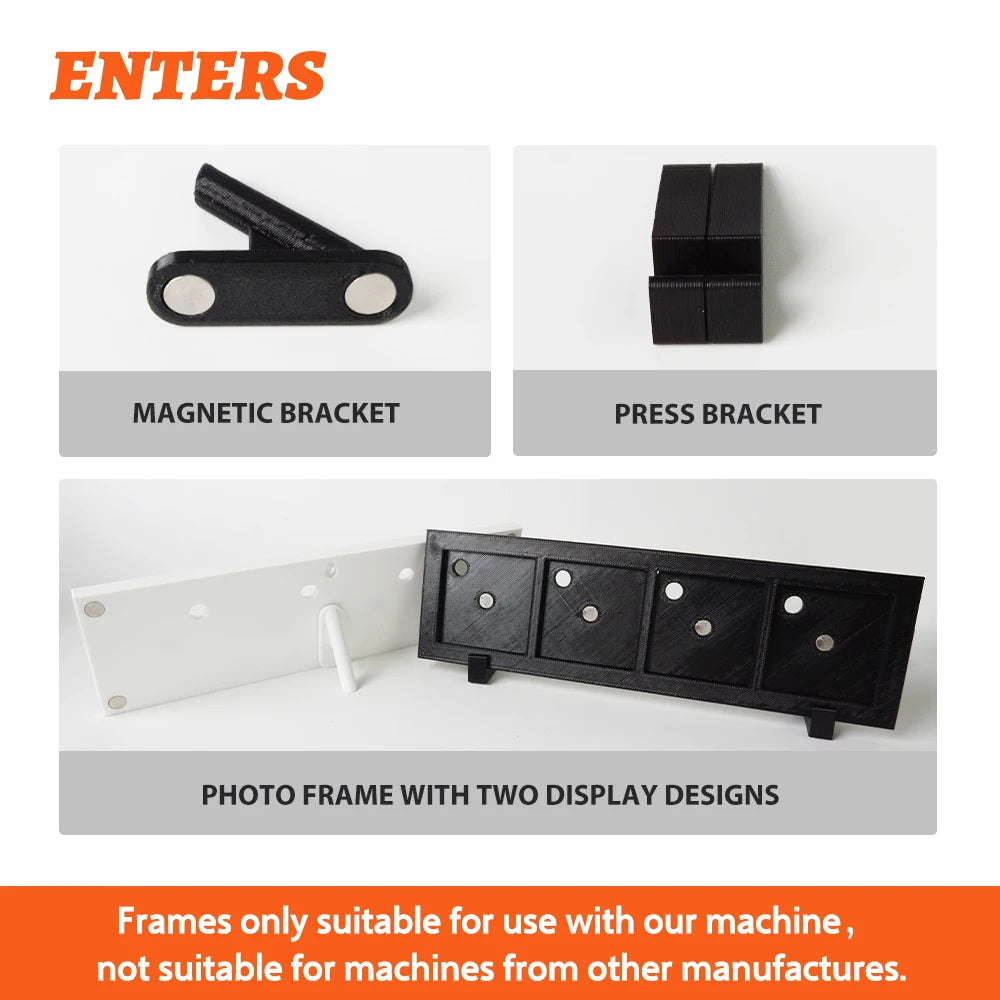 10Pcs 50*50mm Wonderful Blank Photo Frame, Insert Fridge Magnets, Mini Magnetic Refrigerator Photo Picture Frames