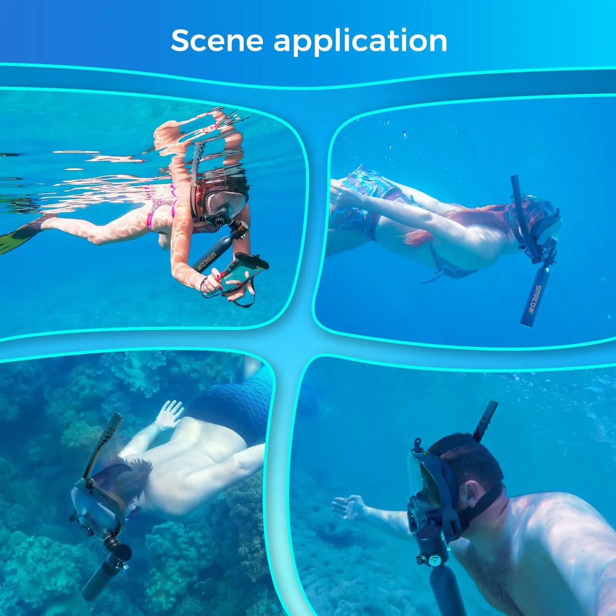 Smaco Compact Mini Scuba Tank With Snorkel Mask Set