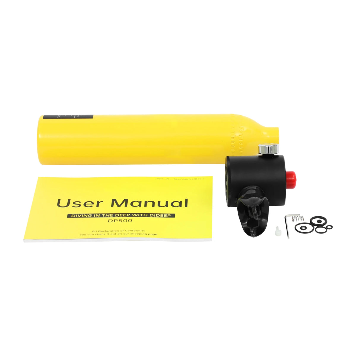 0.5L Mini Scuba Tank With Manual Pump And Strap For Diving