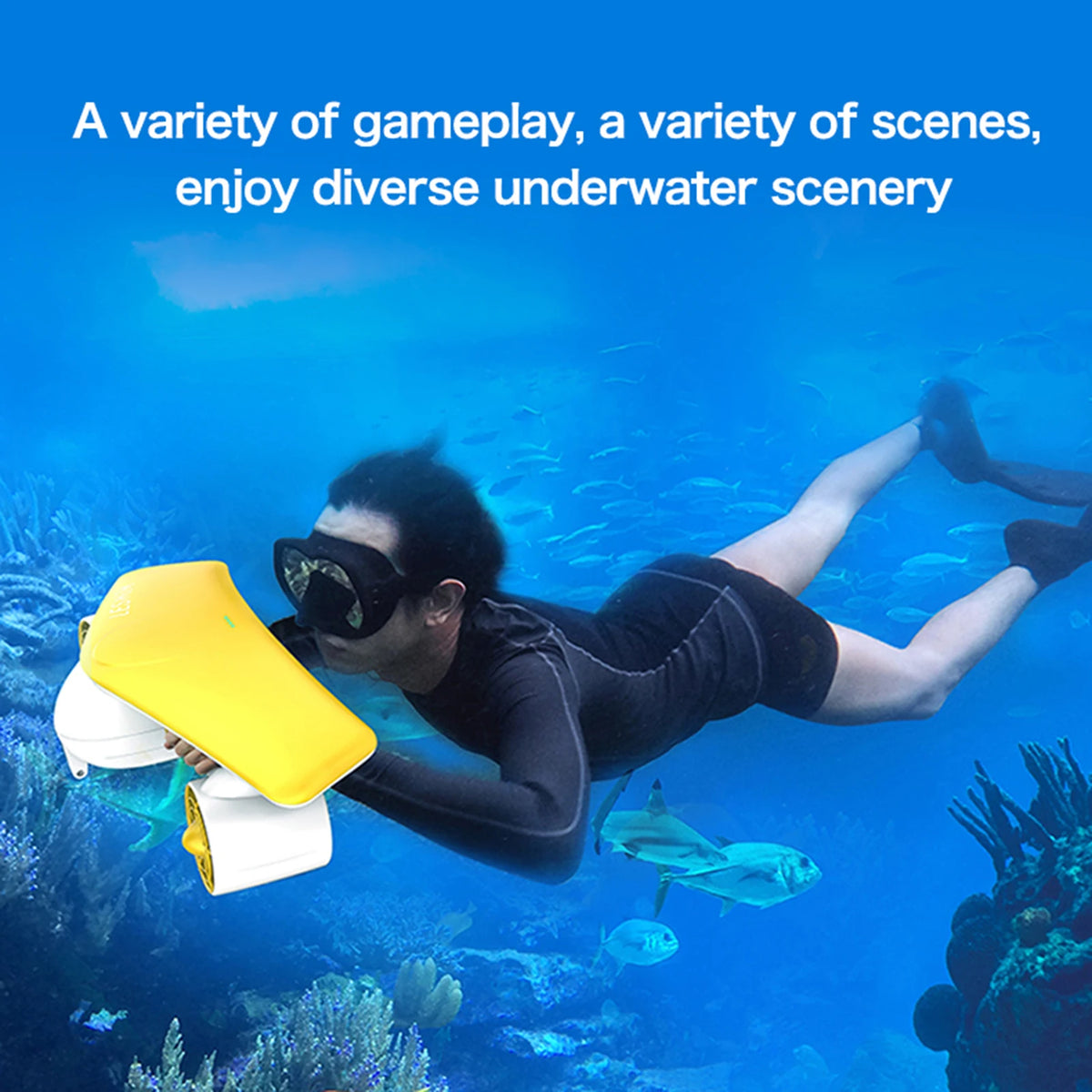 No Brand Dual Motor Ip68 Waterproof Underwater Scooter With Camera Mount