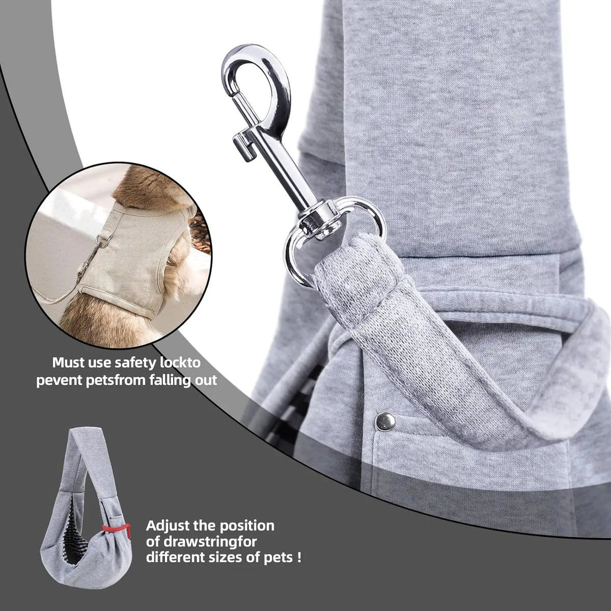 Handfree Dog Carrier Sling For Small Dogs And Cats Travel