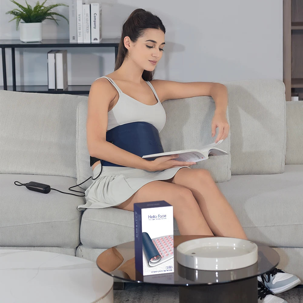 Hello Face Waterproof Red Led Light Therapy Belt For Pain Relief