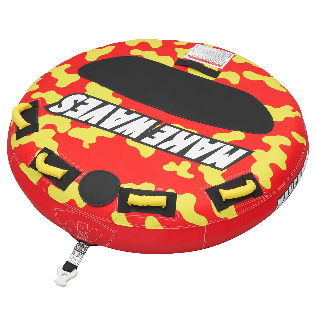 SucceBuy 2 3 Rider Inflatable Towable Boat Tube Padded Handles