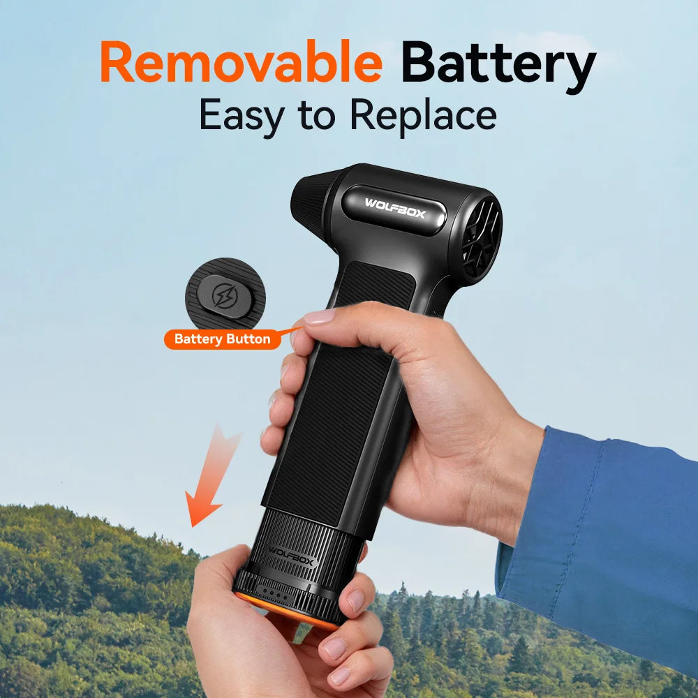 Wolfbox Powerful Wireless Air Duster For Car And Home Use