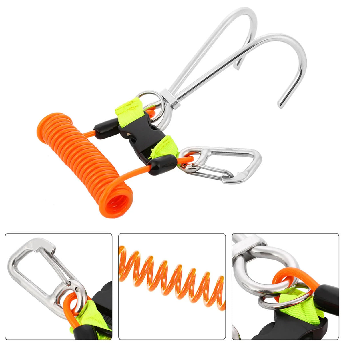 Marine Grade 316 Stainless Steel Reef Hook For Diving Safety