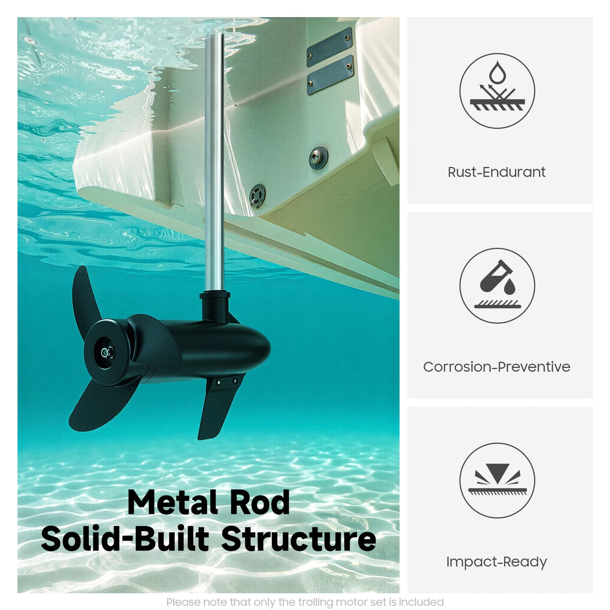 Professional 12V Trolling Motor For Boat And Inflatable Dinghy
