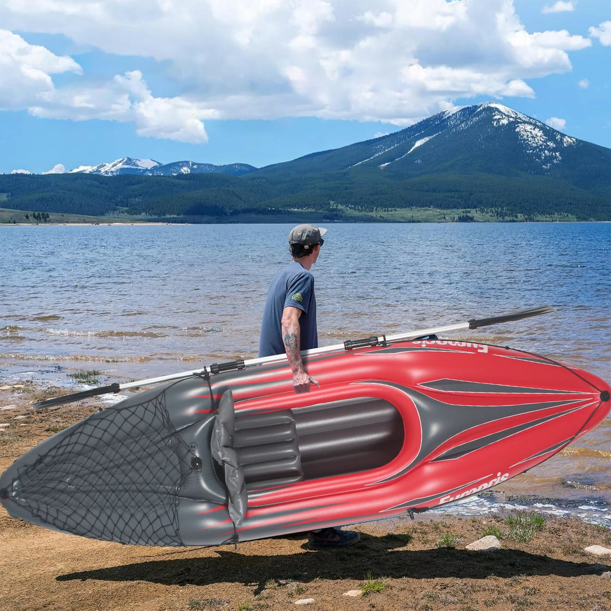 HhsjzwcY Inflatable Kayak Fishing Boat With Accessories