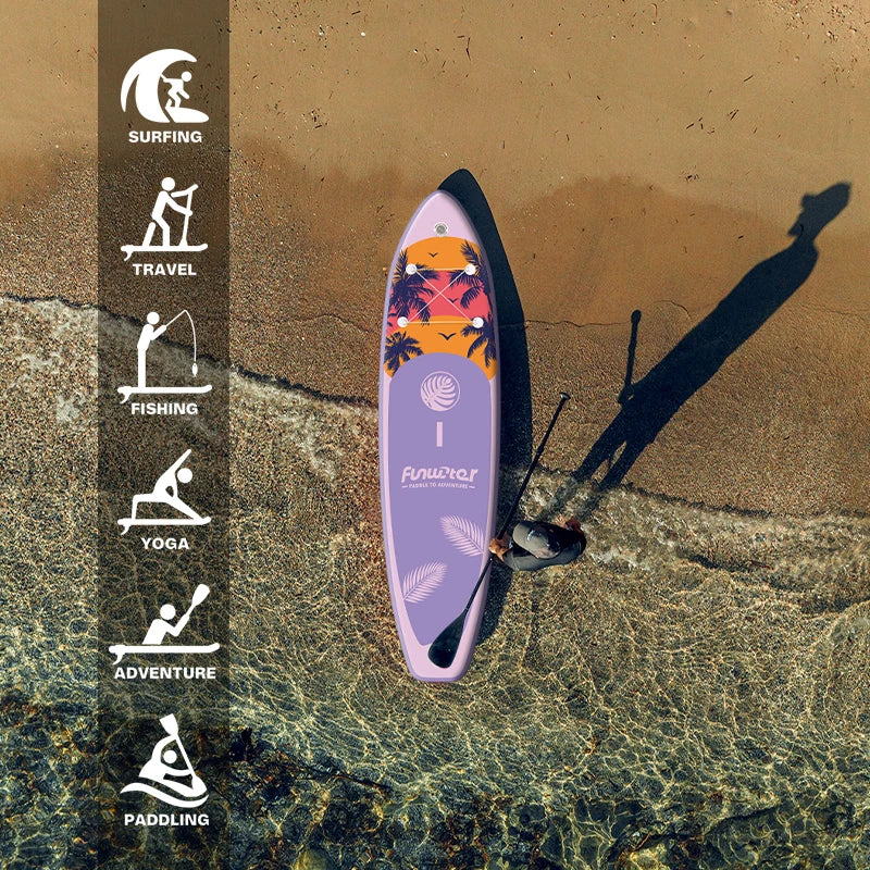 Funwater Inflatable Paddle Board Stand Up Surfboard With Accessories