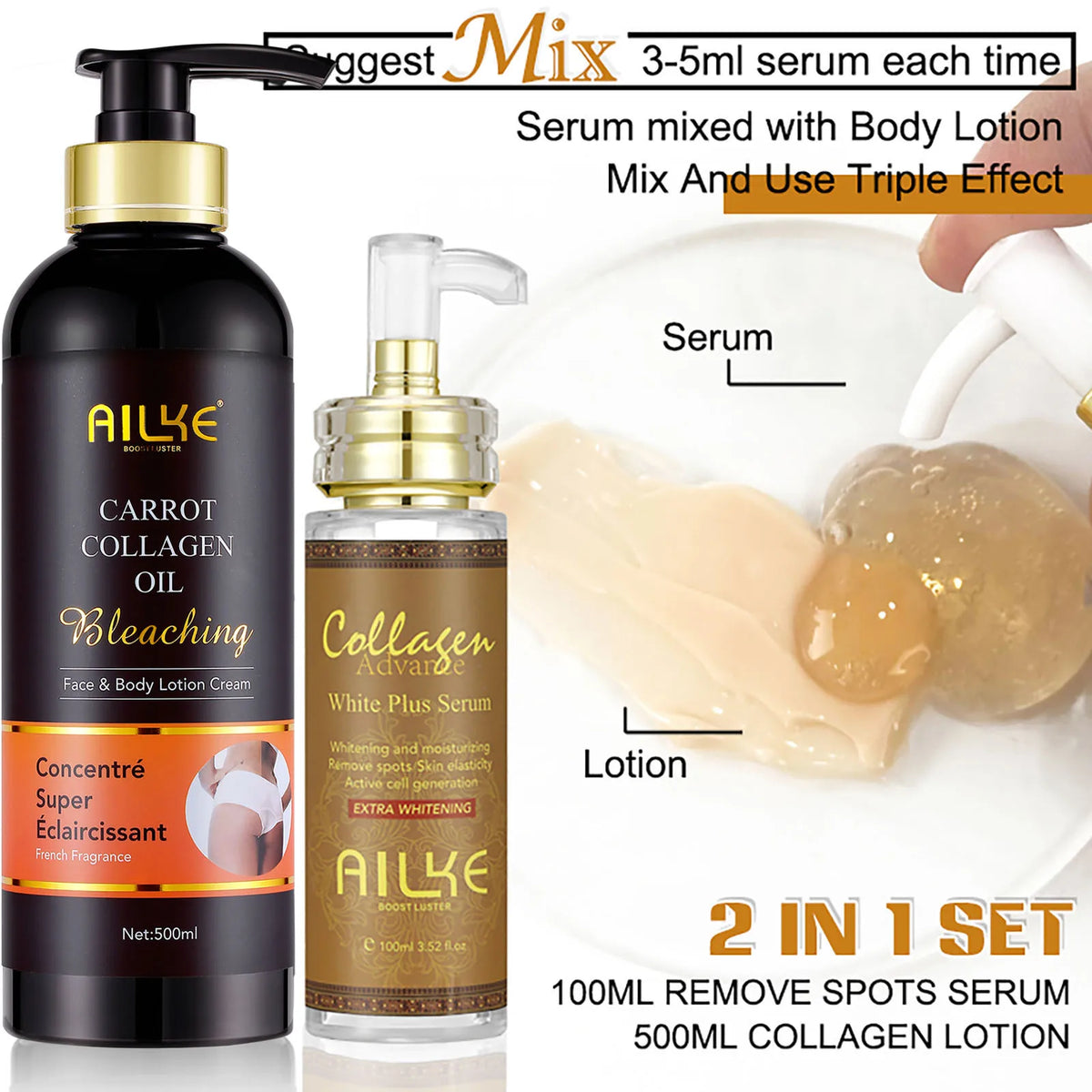AILKE Advanced Skin Lightening Serum For Flawless Tone