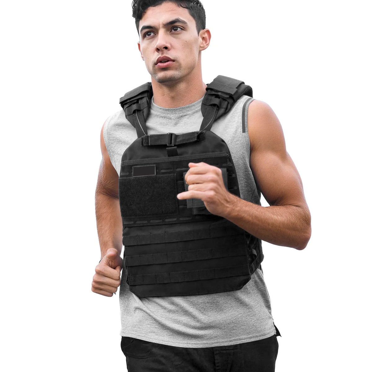 SucceBuy Adjustable Weighted Vest With Padded Shoulders For Strength Training