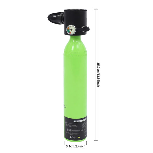 0.5L Mini Scuba Tank With Manual Pump And Strap For Diving
