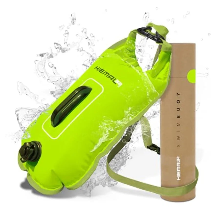 Open Water Swim Buoy With Waterproof Dry Bag And Visibility