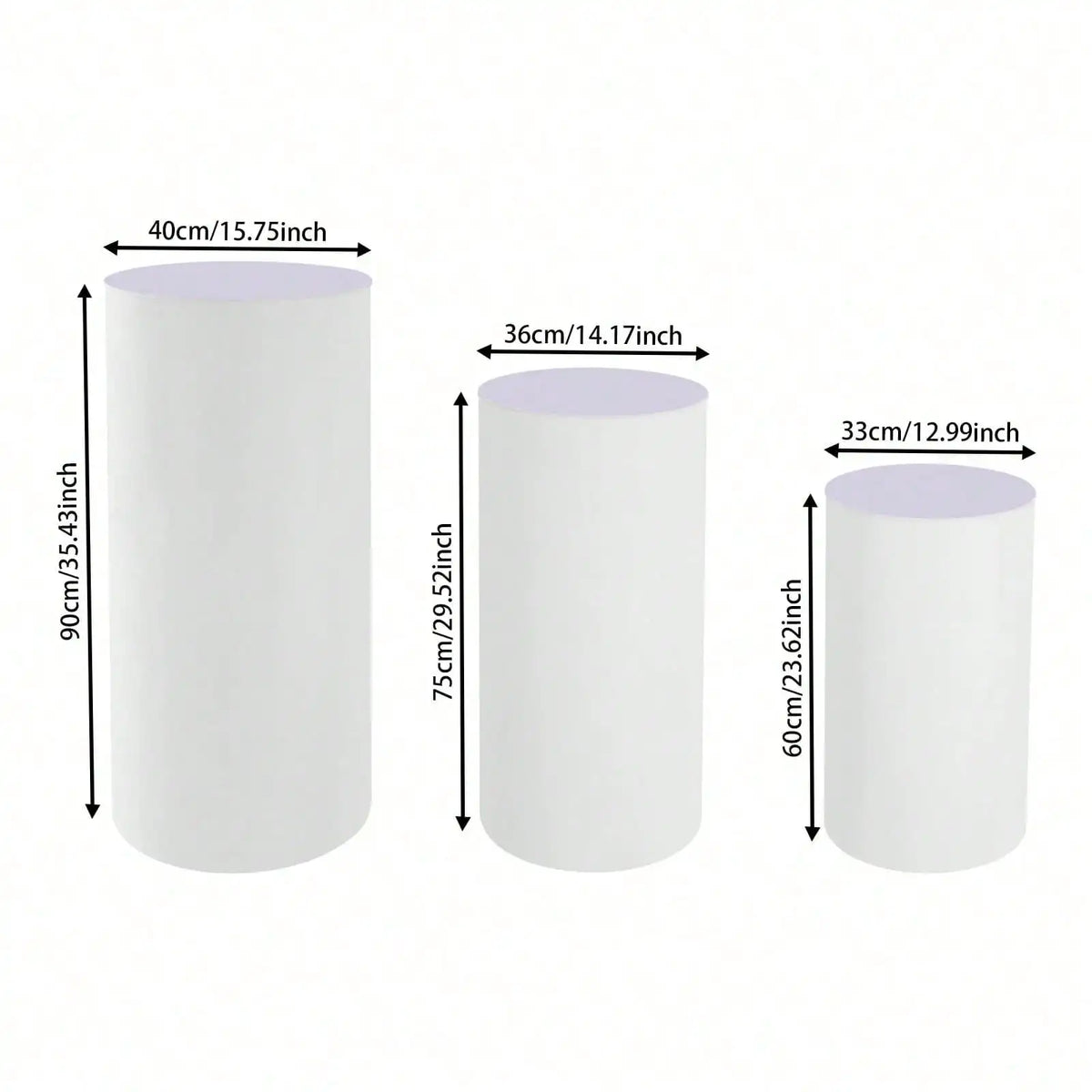 Acrylic Cylinder Pedestal Display Plinth For Wedding Events And Shows