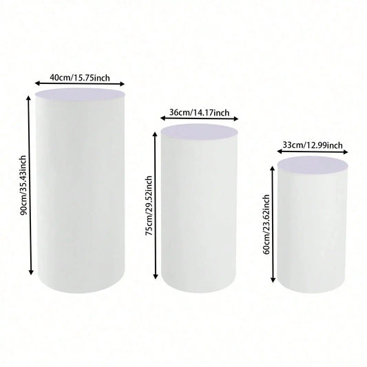Acrylic Cylinder Pedestal Display Plinth For Wedding Events And Shows