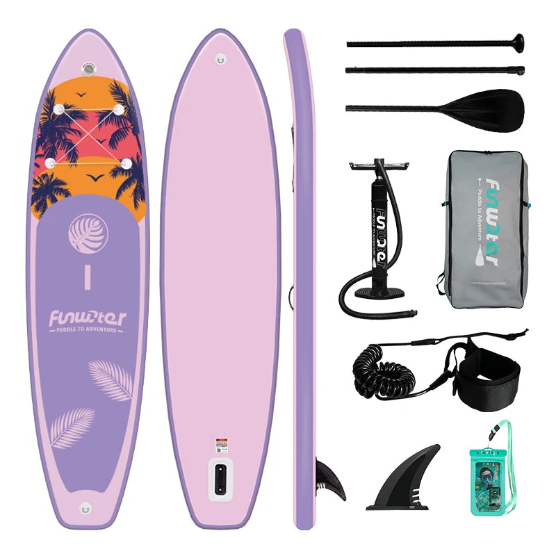 Funwater Inflatable Paddle Board Stand Up Surfboard With Accessories