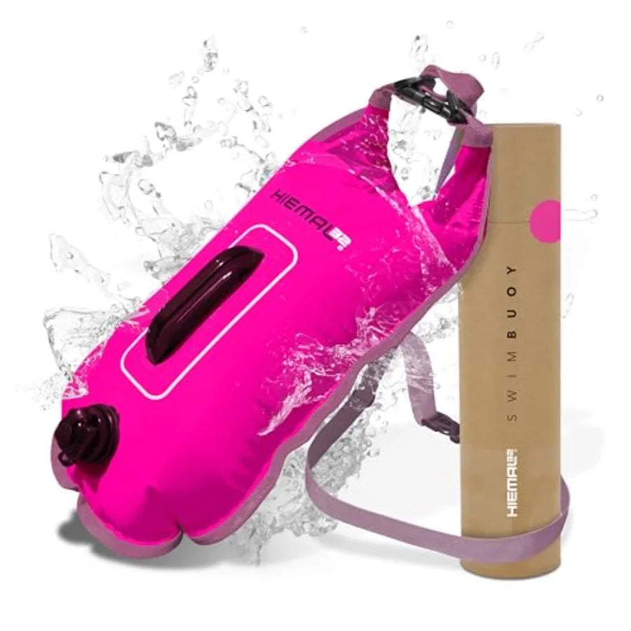 Open Water Swim Buoy With Waterproof Dry Bag And Visibility