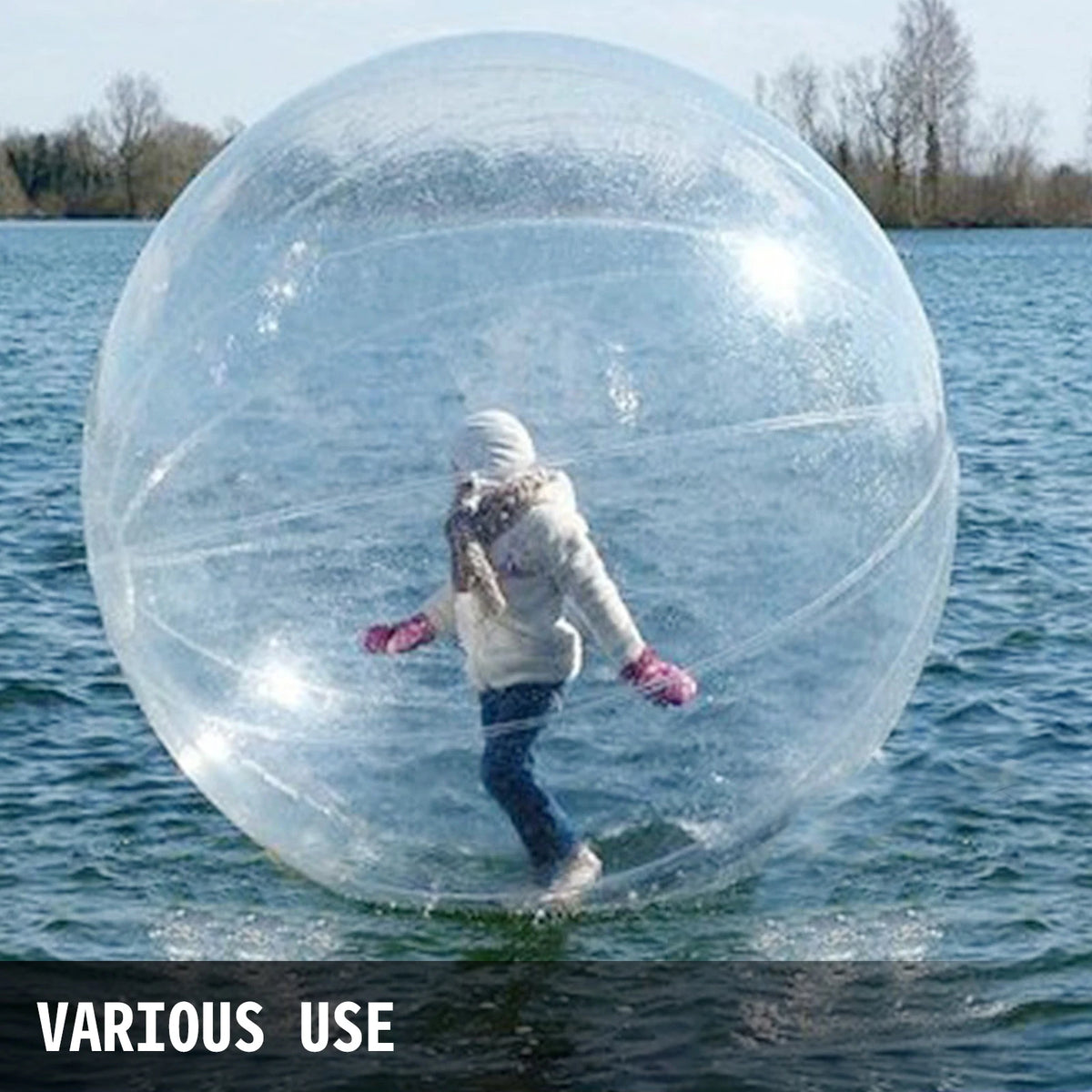 SucceBuy Durable Inflatable Water Walking Ball With Air Blower Pump
