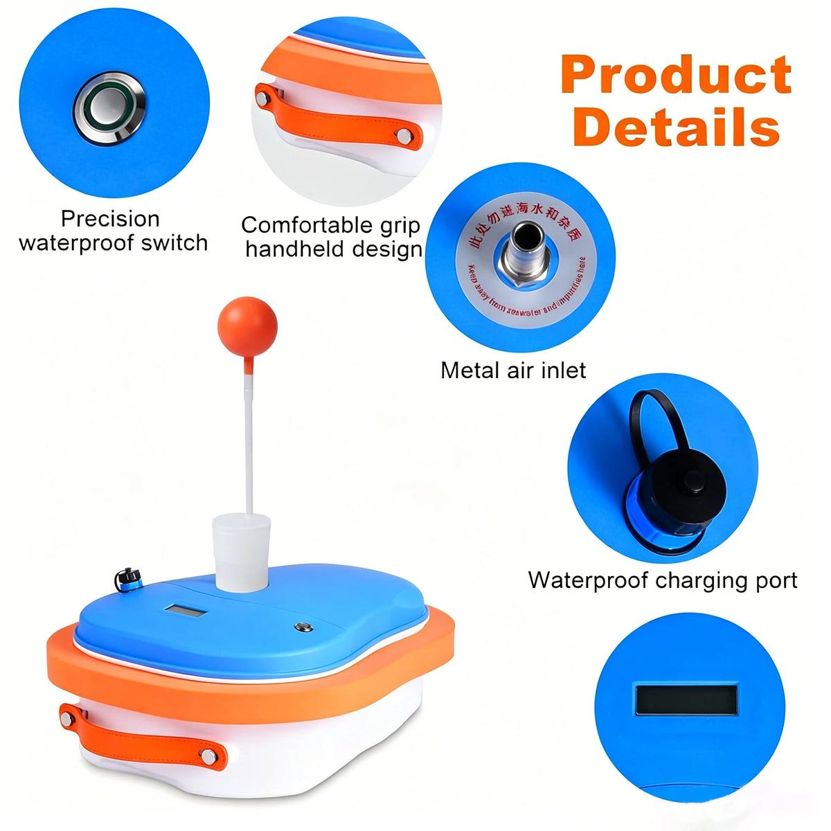 Lieyu Portable Tankless Scuba Diving Ventilator Rechargeable Snorkeling System