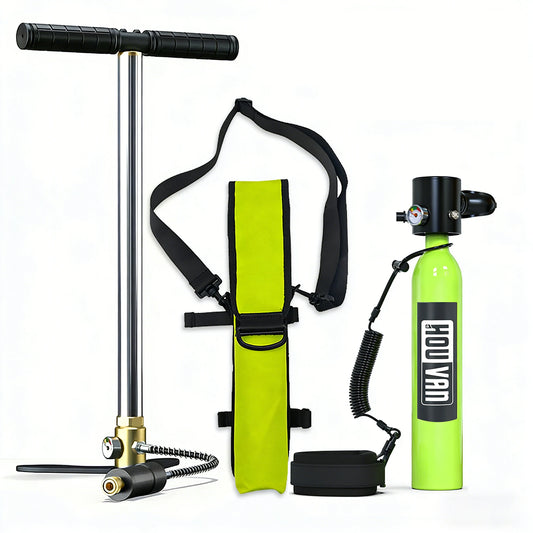 Scorkler Mini Scuba Tank With Hand Pump For Snorkeling