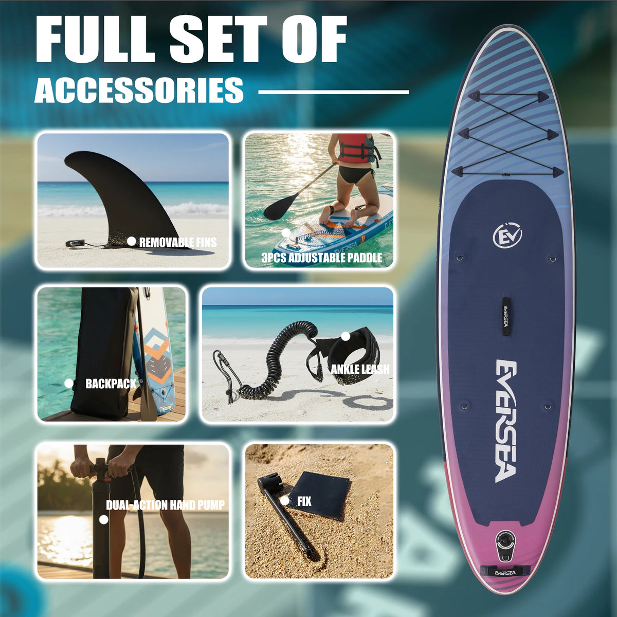 Eggory Premium Inflatable Stand Up Paddleboard For Water Sports