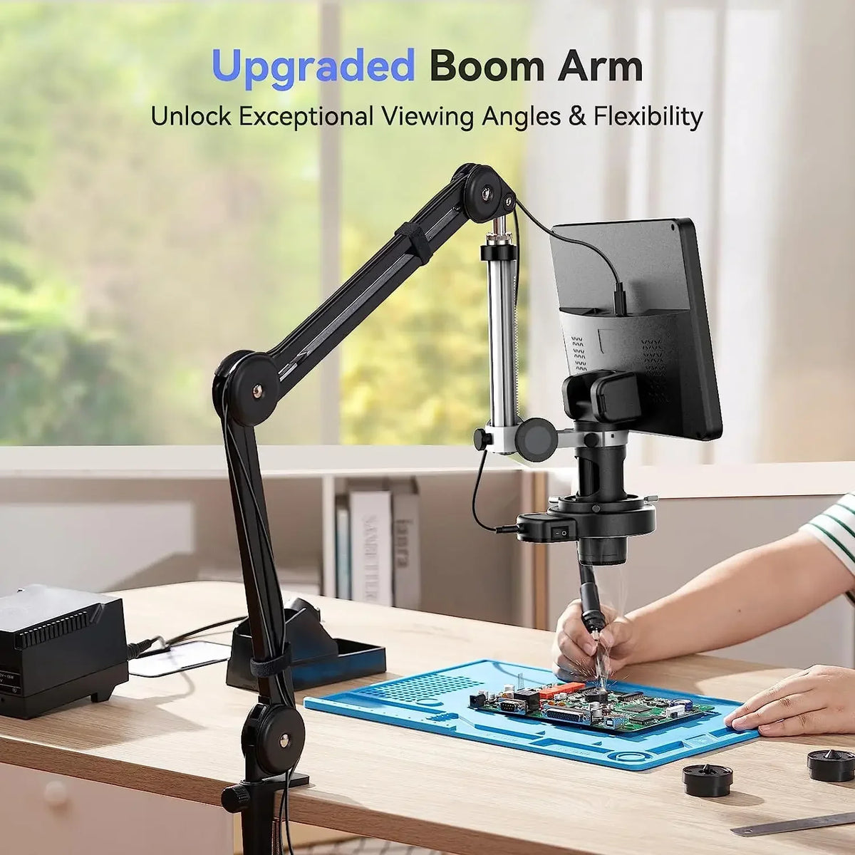 Tomlov Digital Soldering Microscope With Flexible Display Stand
