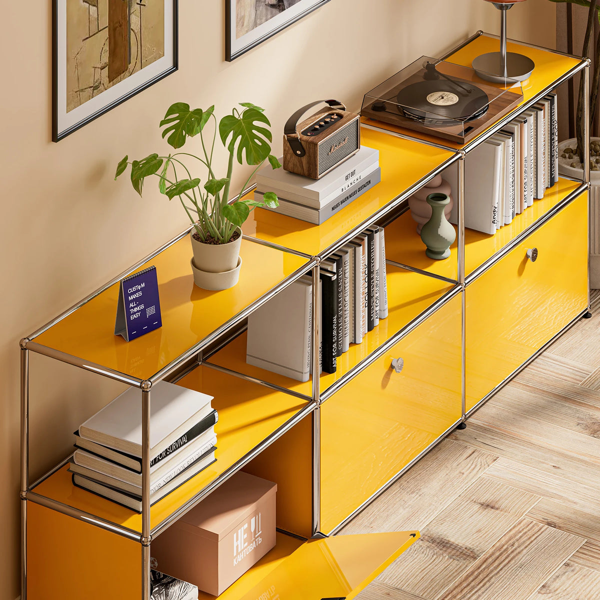 Modern Stainless Metal Storage Cabinet For Home Office Organization