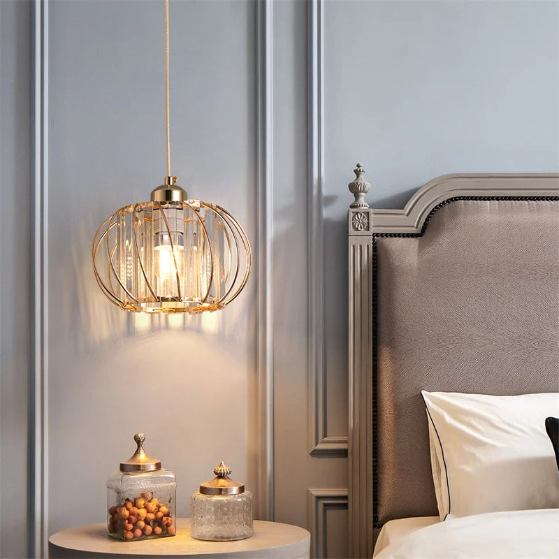GreeLustr Modern Crystal Pendant Indoor Ceiling Lamp