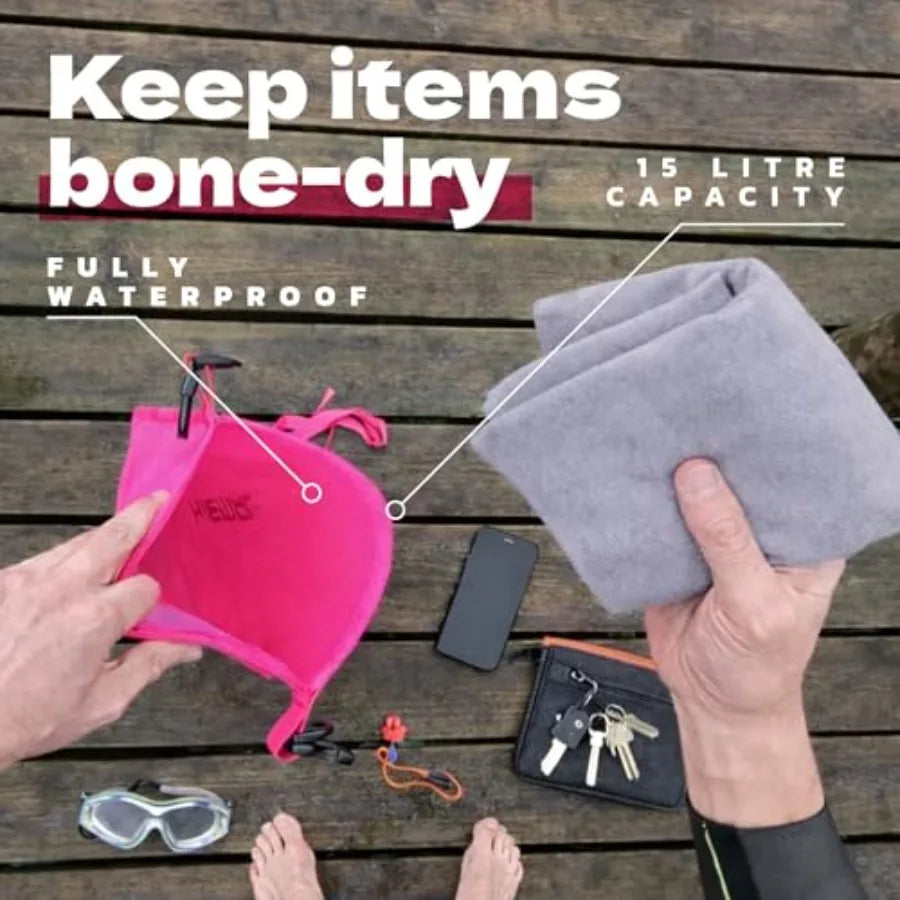 Open Water Swim Buoy With Waterproof Dry Bag And Visibility