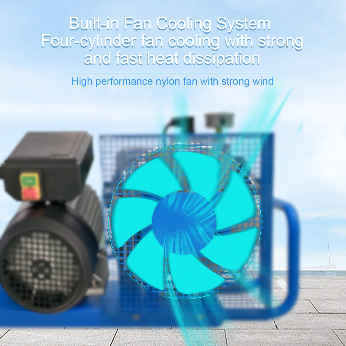 Tudiving 4500 PSI High Pressure PCP Air Compressor For Diving