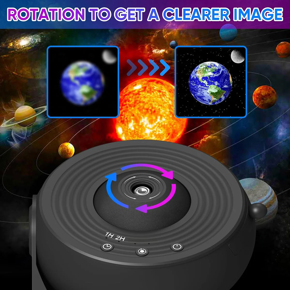 Mexllex Galaxy Star Projector LED Night Light With 13 Discs