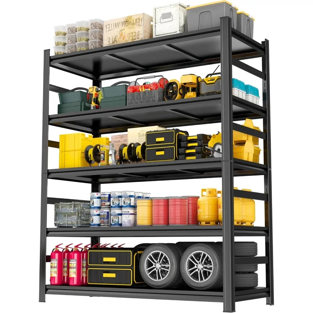 Heavy Duty Metal Garage Shelving Unit With Adjustable Layers
