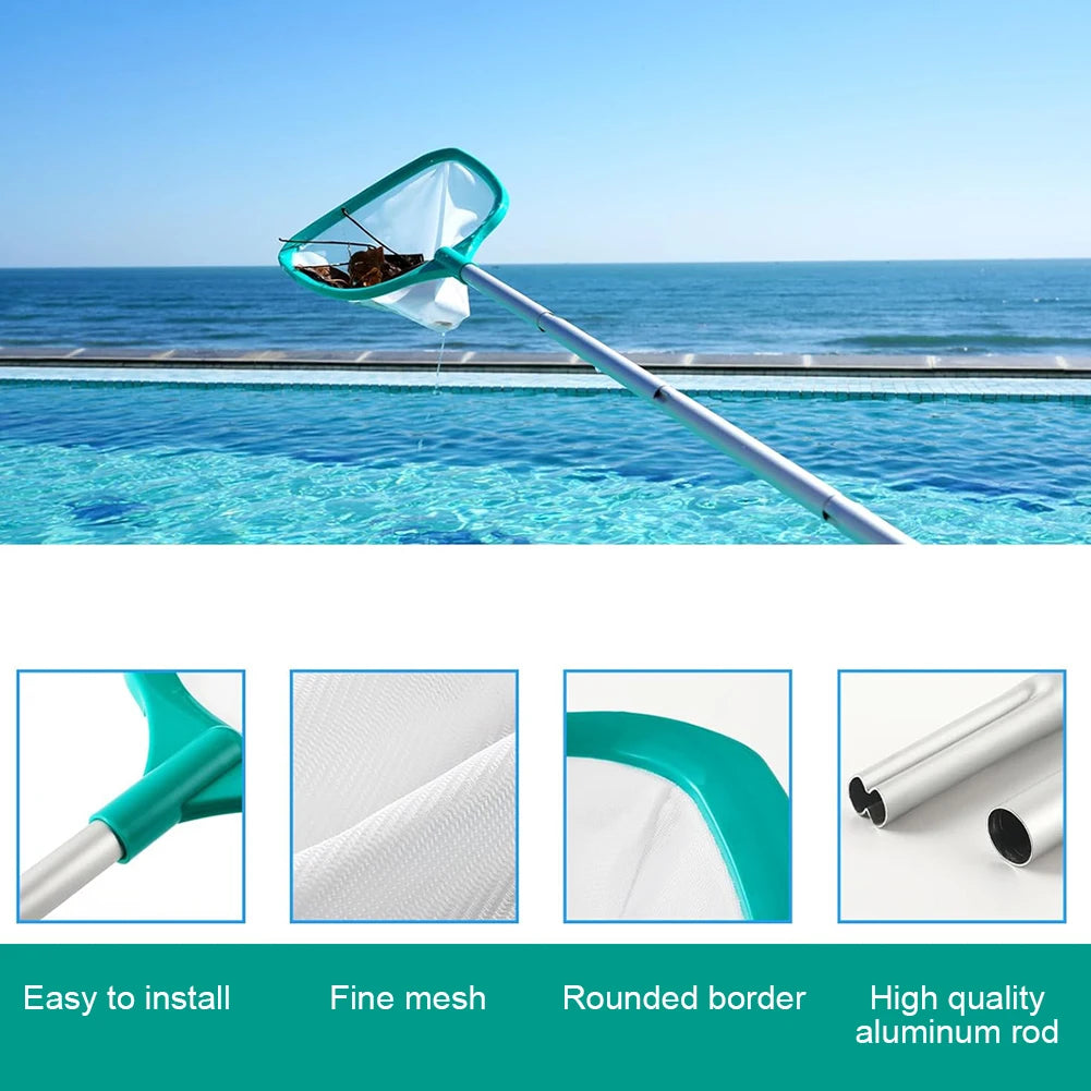 Swimming Pool Skimmer Net With Ultra Fine Mesh Pole
