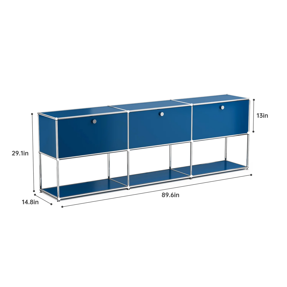 Modern Stainless Metal Storage Cabinet For Home Office Organization