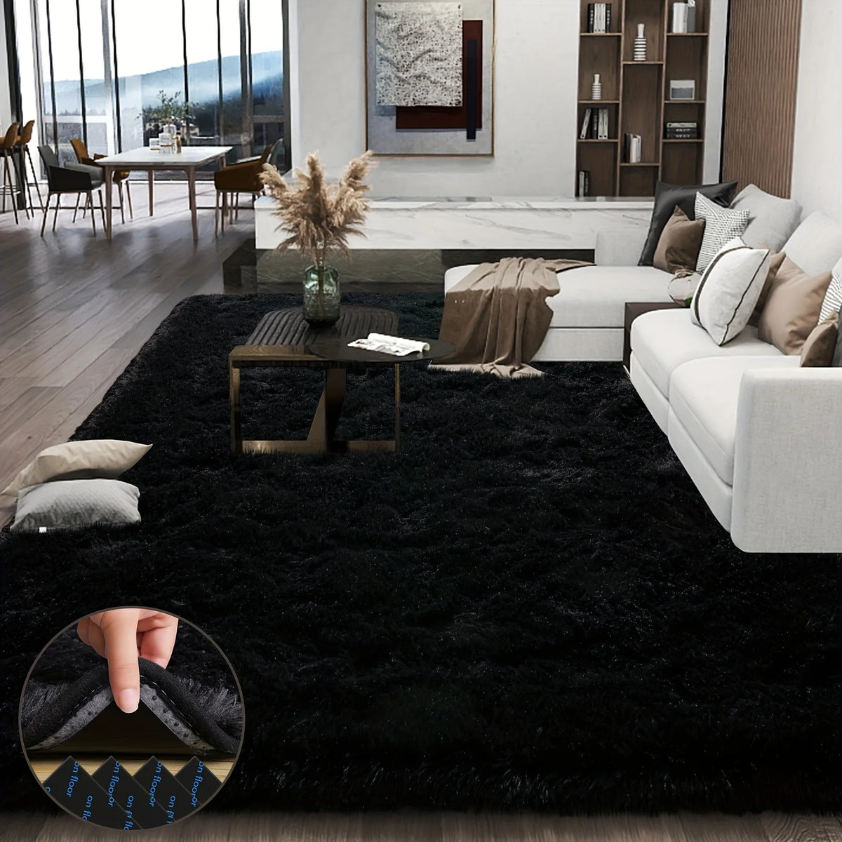Super Soft Plush Area Rug With Aubusson Design For Home