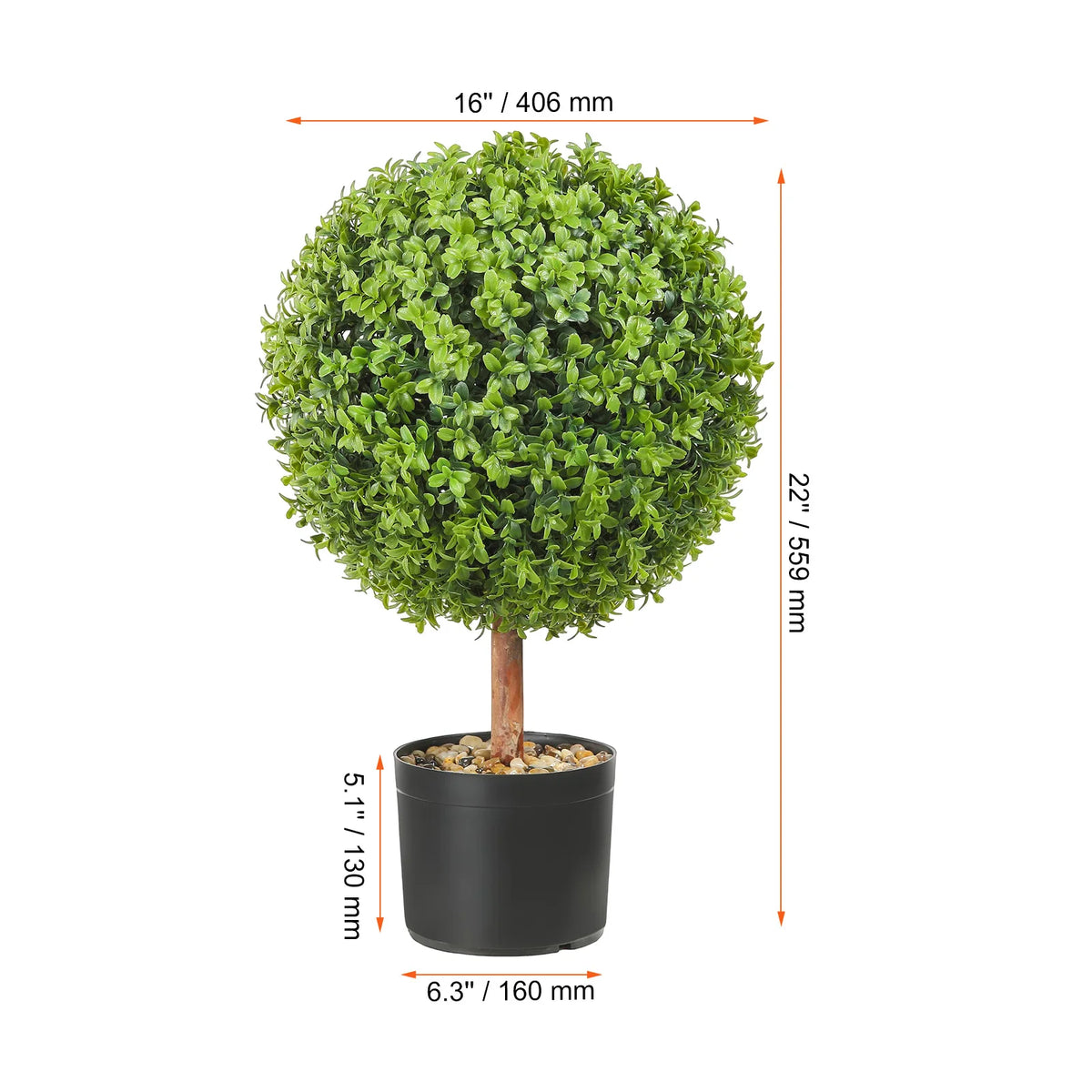 Artificial Boxwood Spiral Tower Topiary Garden Outdoor Decorative Plant